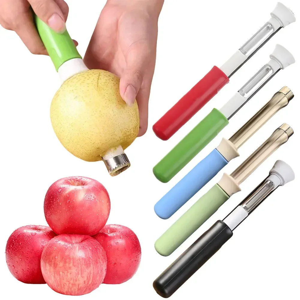 Kitchen Gadgets Of 2025 - 2025 Neuer 2-in-1-Apfelschäler, Teleskop-Apfelkernentferner aus Edelstahl,