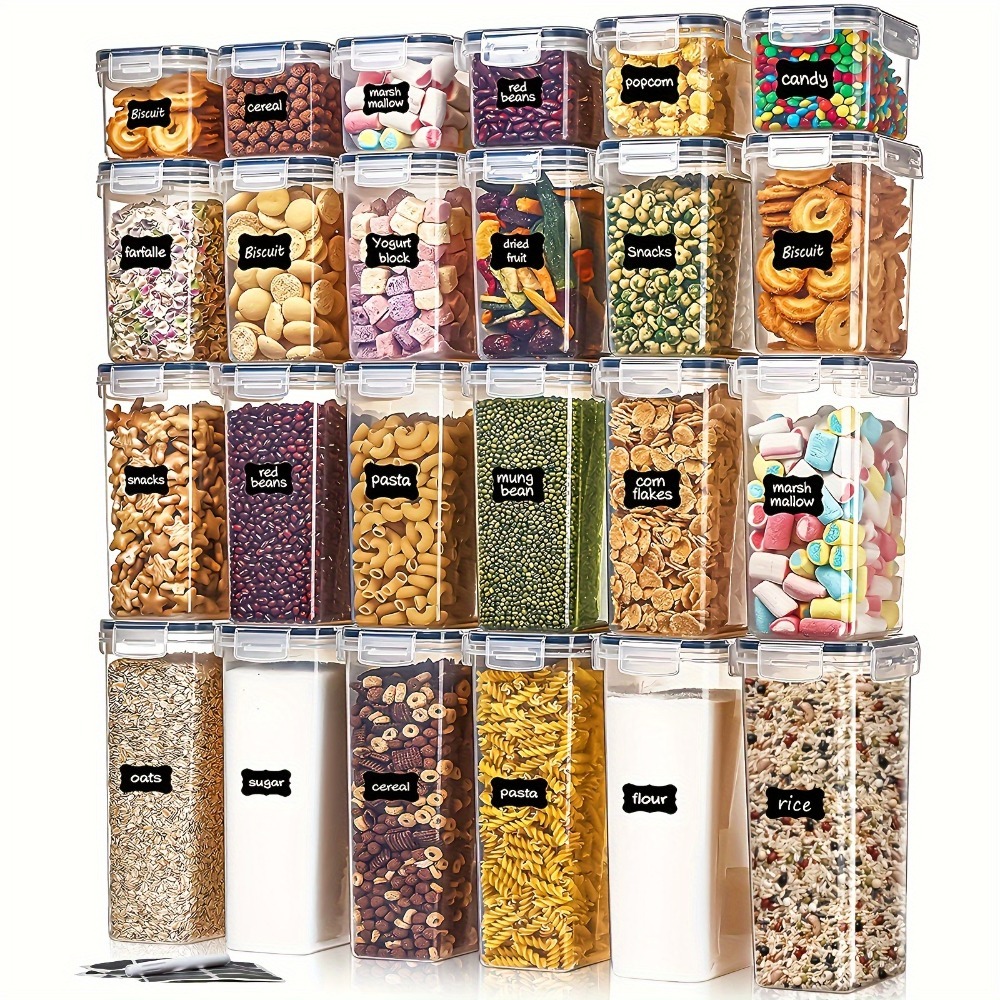 Kitchen Gadgets For Seniors - 24-teiliges Lebensmittel-Aufbewahrungsset 12 Behälter 12 Deckel