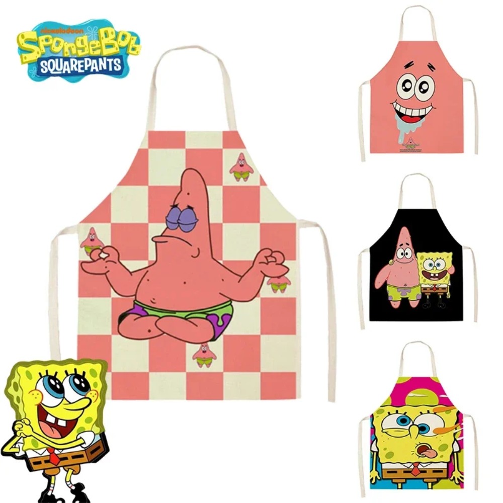 Kitchen Gadgets And Equipment - SpongeBob Patrick Küchenschürzen für Erwachsene, Leinen-Lätzchen,