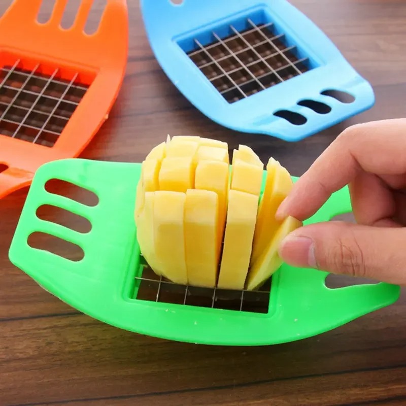 Kitchen Gadgets Vegetable Chopper - Pommes-Frites-Maker Kartoffelschneider Gemüseschneider Kartoffelhobel Chips-Herstellungswerkzeug Kartoffelschneidegerät