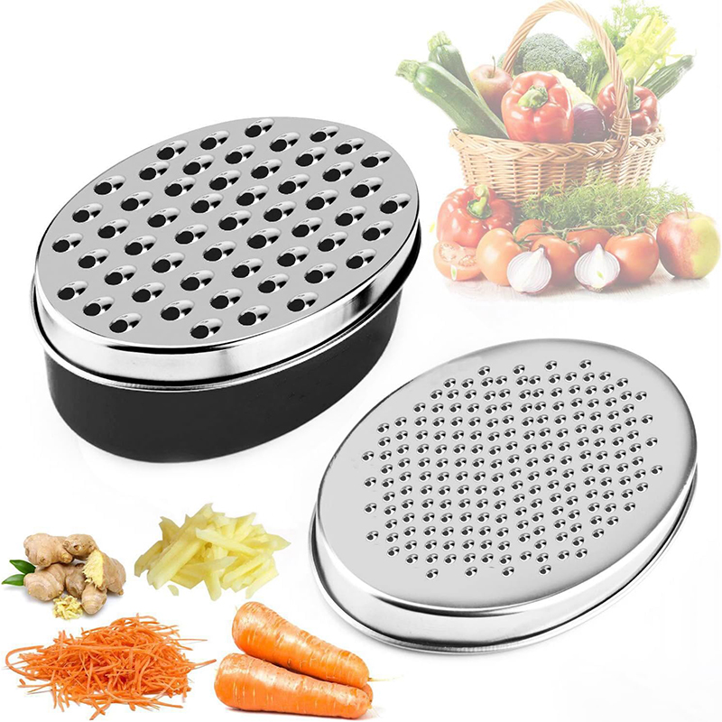 Cheese Grater Box - Doppelseitige Käsereibe, Käsereibe aus Edelstahl mit