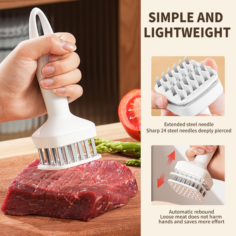 Kitchen Gadgets Of 2025 - 2025 Fleischklopfer, Edelstahl, Fleisch, lockerer, 24-Nadel,