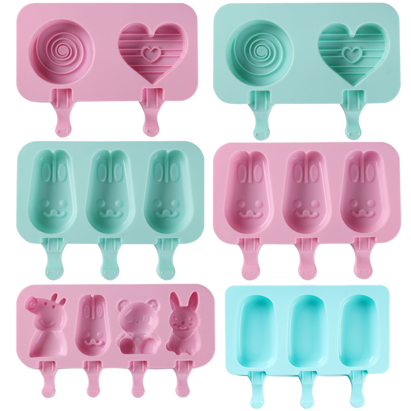Kitchen Gadgets Of 2025 - 2025, neue Eiscreme-Silikonform, Liebes- und Tierform,