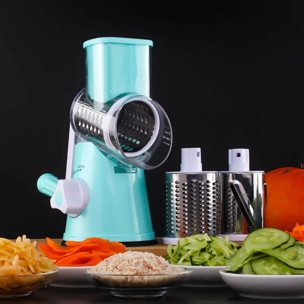 3-in-1 Rotary Food Slicer Chop – Cheese Grater Box Bewertung und Preis