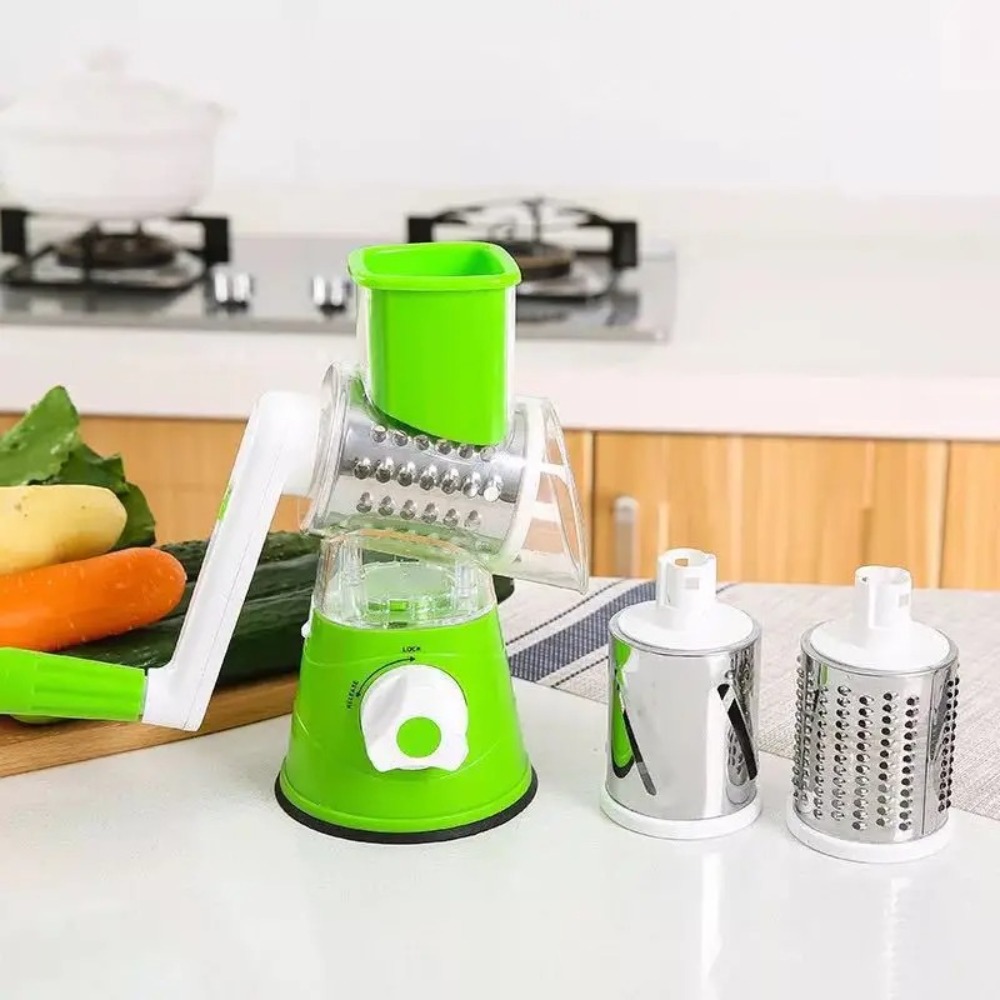 3-in-1 Rotary Food Slicer Chop – Cheese Grater Box Bewertung und Preis