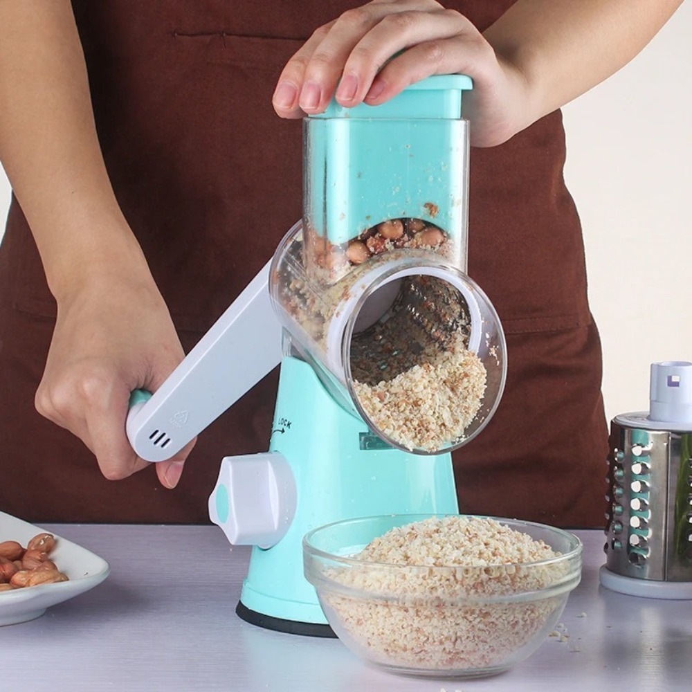3-in-1 Rotary Food Slicer Chop – Cheese Grater Box Bewertung und Preis