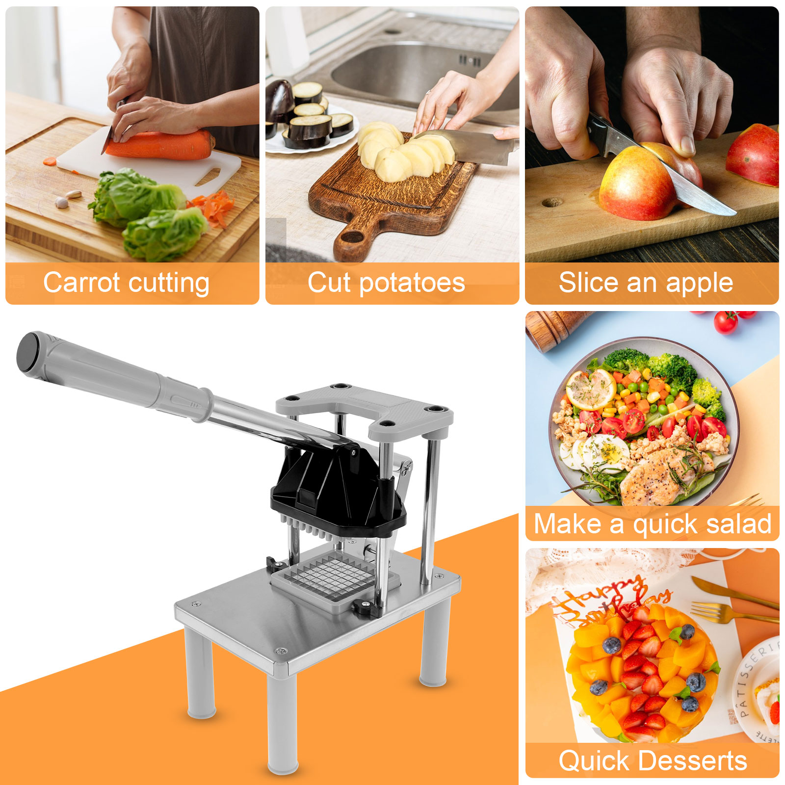Kommerzieller Gemüse- und Obst – Kitchen Gadgets Vegetable Chopper Bewertung und Preis