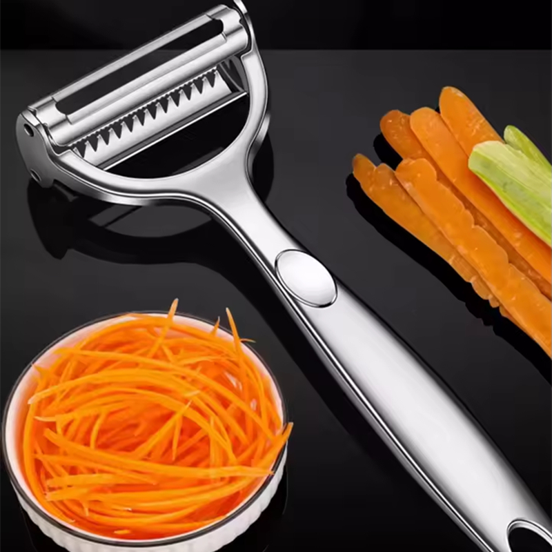 2in1 Edelstahl Gemüse Schäler  – Household Kitchen Gadgets Vegetable Cutter Silk Cutter Bewertung und Preis