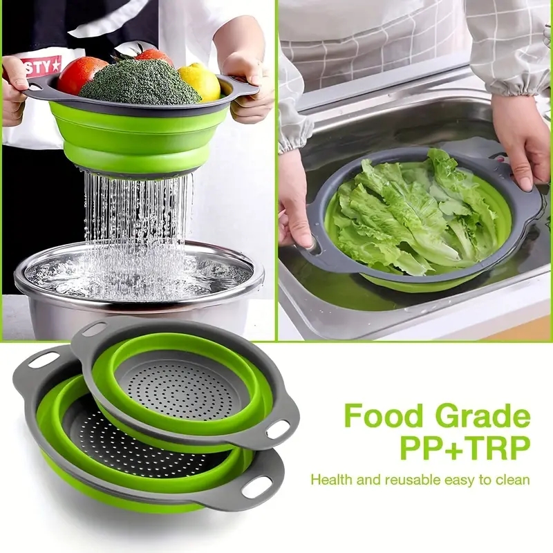 Platzsparendes Silikonsieb mit – Silicone Steamer Basket Bewertung und Preis