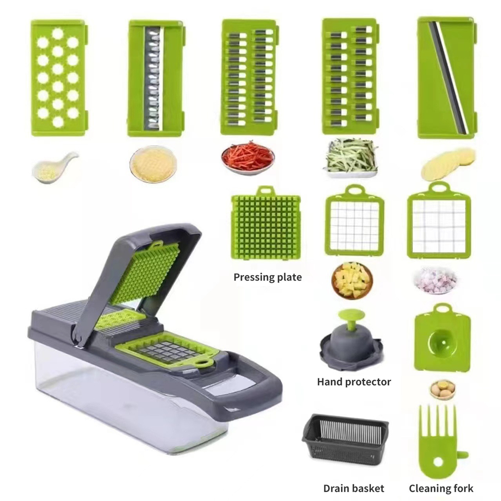 12/16-teiliger Gemüseschneider – Household Kitchen Gadgets Vegetable Cutter Silk Cutter Bewertung und Preis