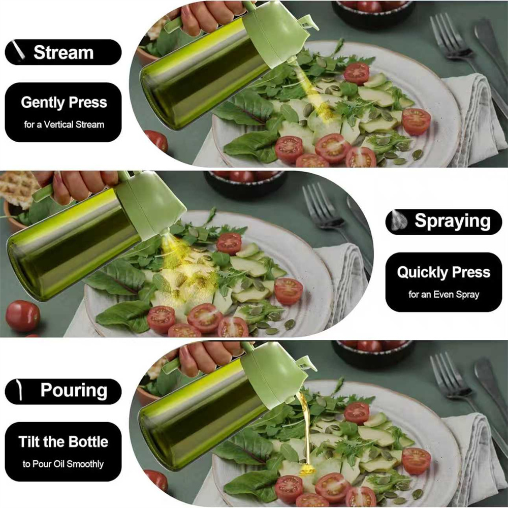 470ml 2-in-1 Glas-Olivenölsprü – Kitchen Gadgets Oil Spray Bewertung und Preis
