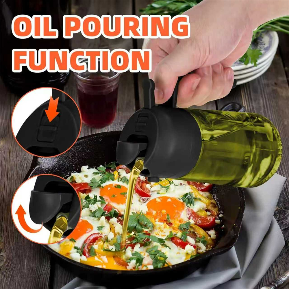 470ml 2-in-1 Glas-Olivenölsprü – Kitchen Gadgets Oil Spray Bewertung und Preis