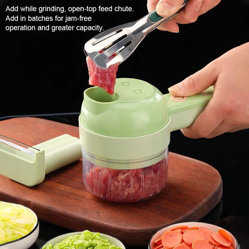4-in-1 Elektrischer Gemüseschn – Kitchen Gadgets Vegetable Chopper Bewertung und Preis